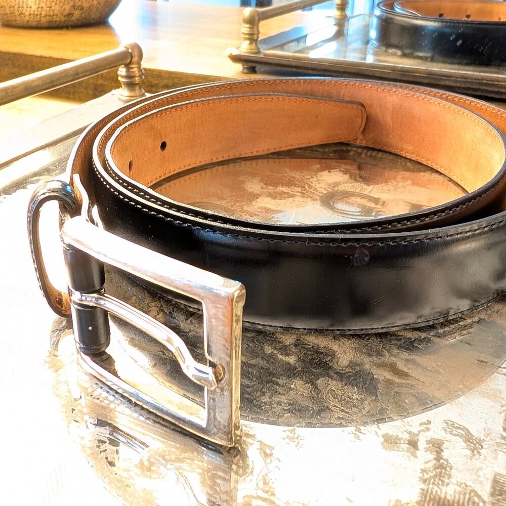 Perfect black Brooks Brothers belt